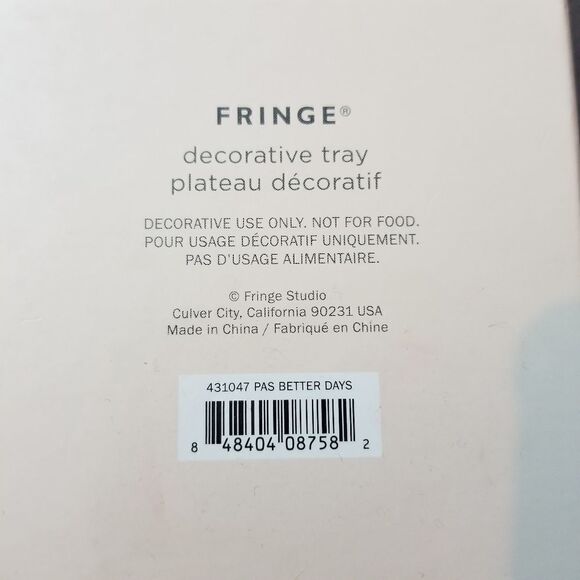 Fringe Decorative Glass Tray - Picture 2 of 3